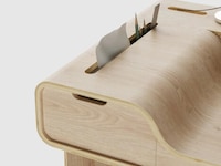 Split-Level Plywood Desks Image 2