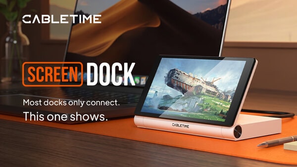 Compact USB-C Dock Displays