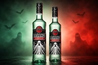 Glow-In-The-Dark Rum Bottles