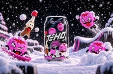 Seasonal Raspberry Cola Energy Drinks