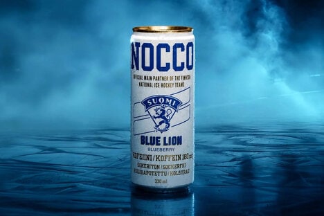 Team-Branded Blueberry Energy Cans