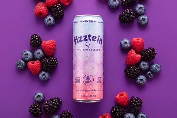 Sparkling Protein Water Cans