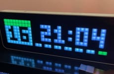 Compact Retro Pixel Clocks