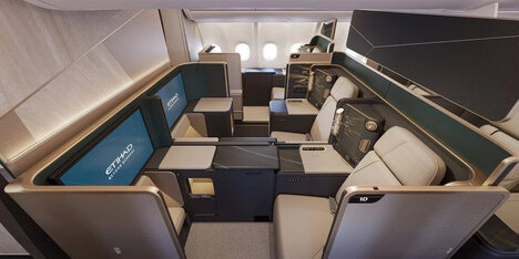 Staggered Premium Aircraft Cabins