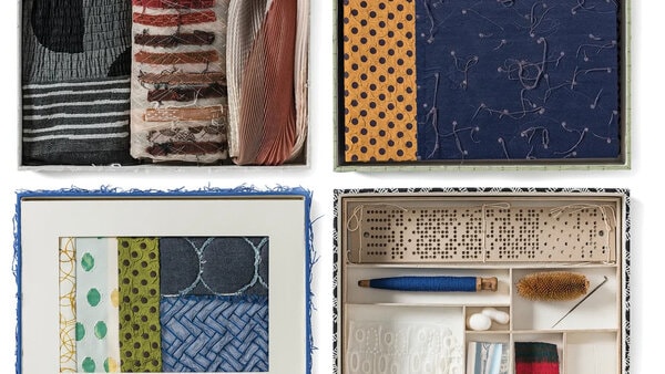 Handcrafted Metallic Textile Installation Works