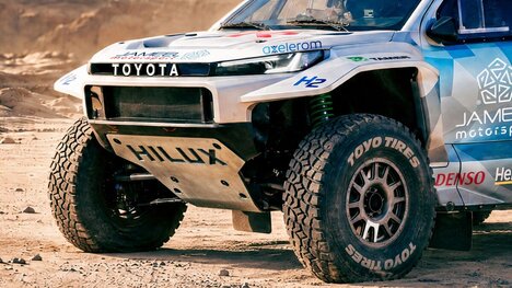 Hydrogen-Powered Rally Trucks