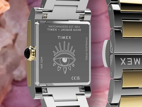 Crystal-Set Rectangular Bracelet watches