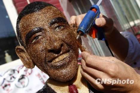 Obama Hair Sculptures
