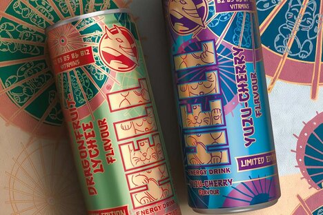 Illustrated Energy Drinks