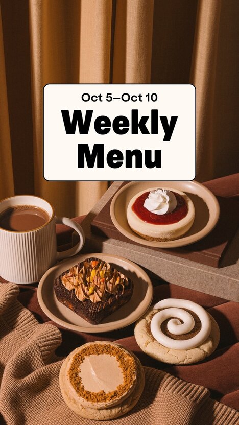 Rotating Dessert Cookie Menus