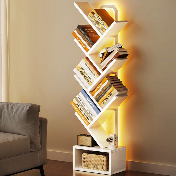 Sculptural Corner Bookcase Designs