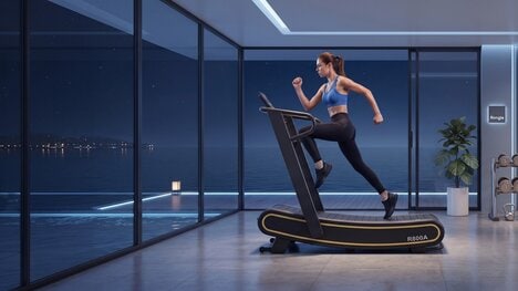 Self-Powered Curved Treadmills