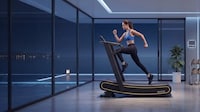 Self-Powered Curved Treadmills
