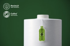 Fluorine-Free Recycled Yarns