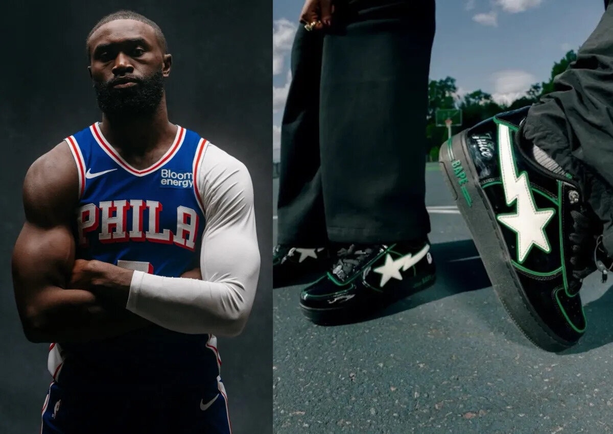 Jaylen Brown launches city‑tribute sneaker with BAPE