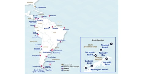Continental Circumnavigation Cruises