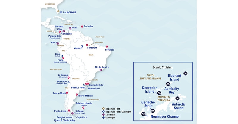 Continental Circumnavigation Cruises