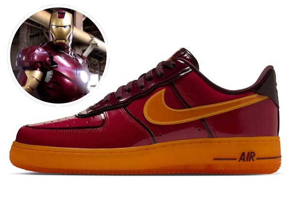 Comic-Outlined Patent Sneakers