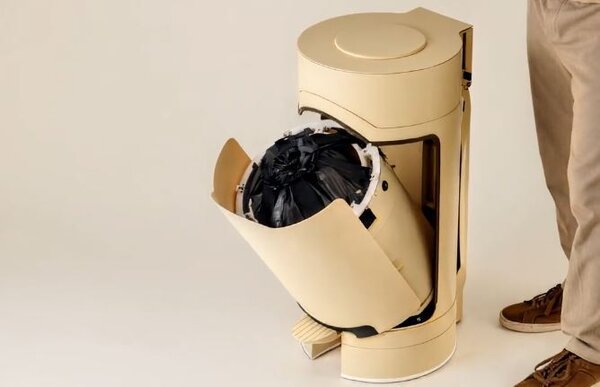 Bag-Changing Trash Cans