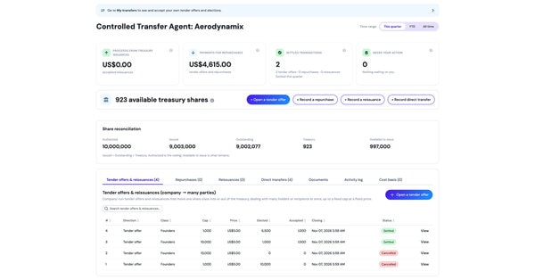 Private Tender Offers