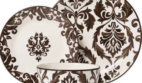 Damask Place Settings