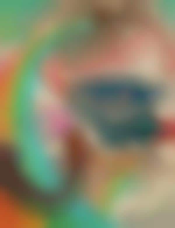 Rainbow Hipster Dream Paintings