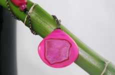 Hot Pink Druzy Pendants