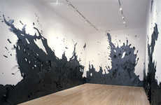 Paper Splatter Sculptures