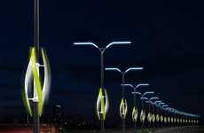 Wind-Powered Highway Lamps