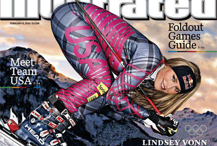 Provocative Olympic Photo Shoots : sports illustrated lindsey vonn