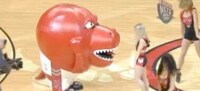 Cheerleader-Eating Mascots Image 2
