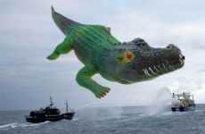 Fake Crocodile Attacks