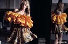 Orange Ruffled Busts