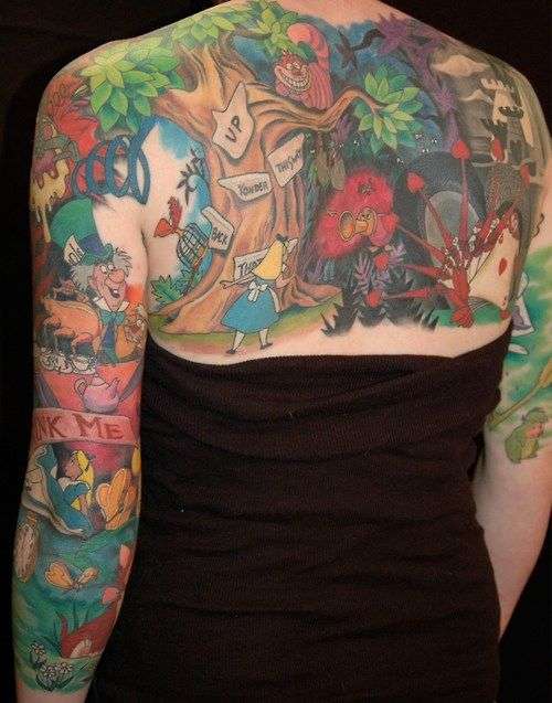 Alice in Wonderland Tattoos