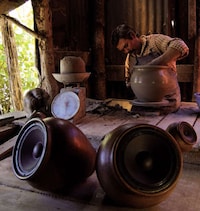 Handmade Clay Speakers Image 2