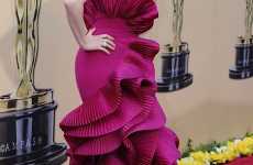 Wavy Magenta Frocks