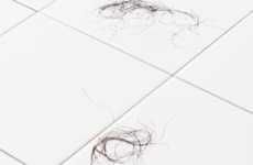 Gross Bathroom Decorating With Fallen Hair Tile Designs