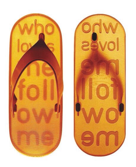 Write Love Notes in The Sand With Print Beach Shoes By Paolo Ulian