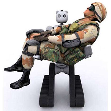 BEAR Robot Can Pick Up and Rescue Soldiers