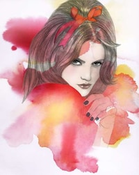 Watercolor Fashion Sketches Image 2