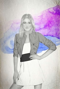 Watercolor Fashion Sketches Image 3
