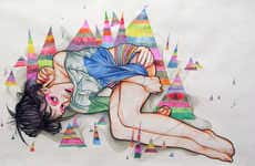 Rainbow Pyramid Art