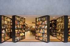 Swiveling Bookshelf Entrances