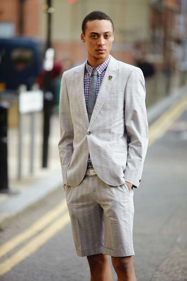 Retro Summer Short Suits