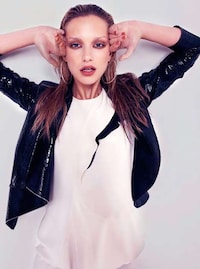 Blue Contortionist Fashion Image 5