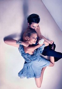 Blue Contortionist Fashion Image 8