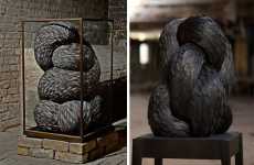 Ferocious Feather Sculptures