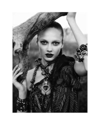 Feathery Faced Headpieces Image 3