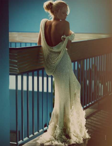 Backless Beaded Gowns