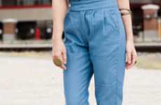 Frilly High-Waisted Pants